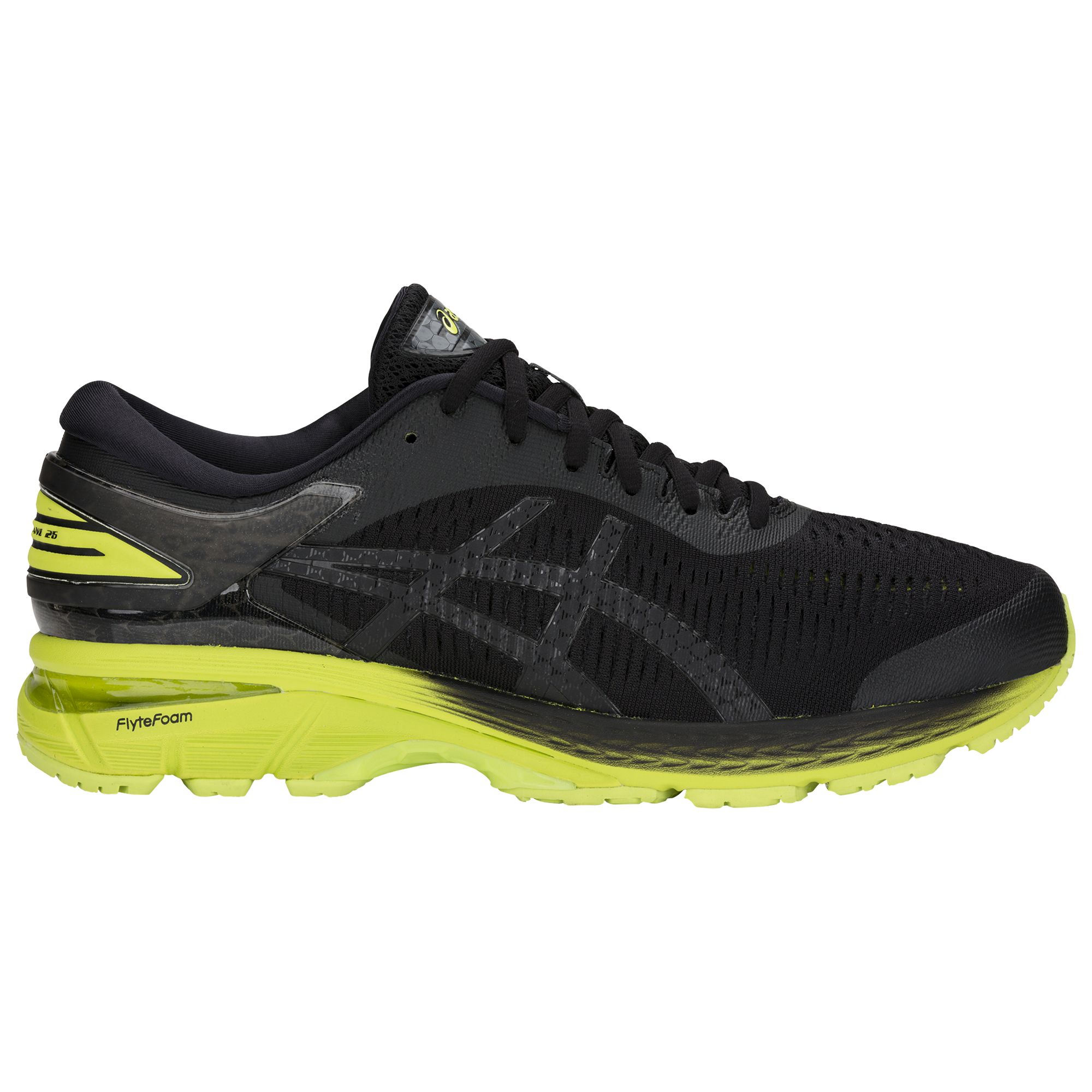 ASICS GEL KAYANO 25 Men s Running Shoes Black Neon Lime 7