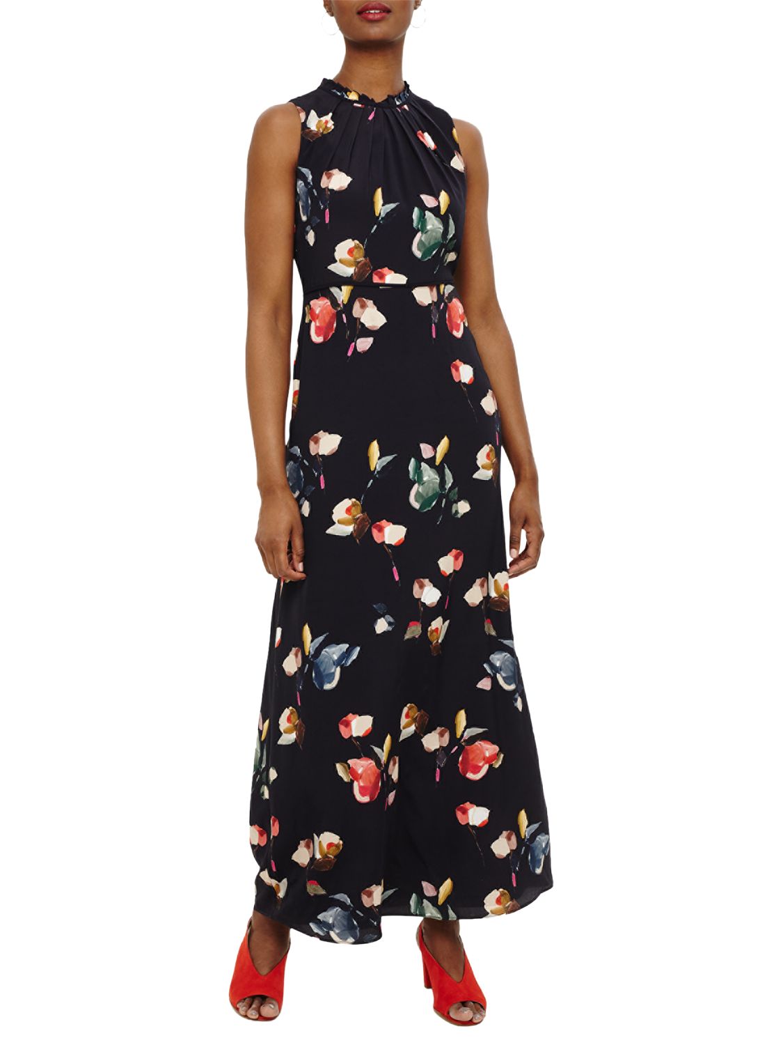 Phase Eight Berdina Floral Maxi Dress, Navy