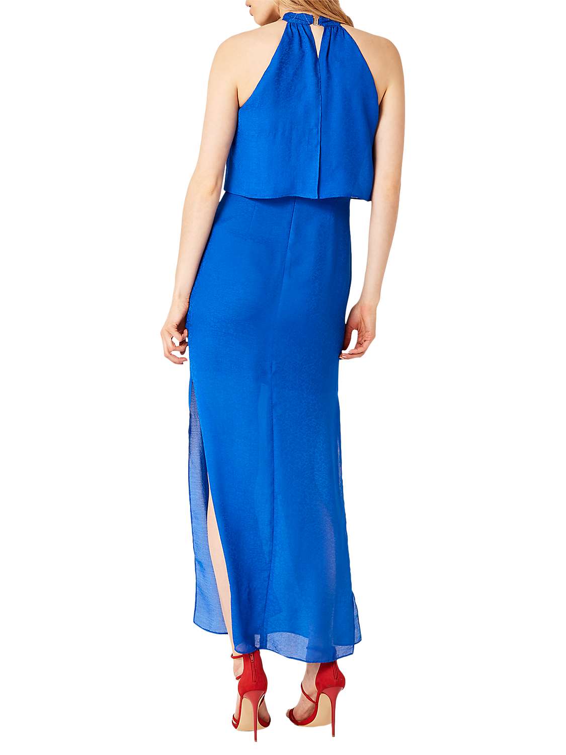 Buy Damsel in a dress Leopard Jacquard Maxi Dress, Blue Online at johnlewis.com