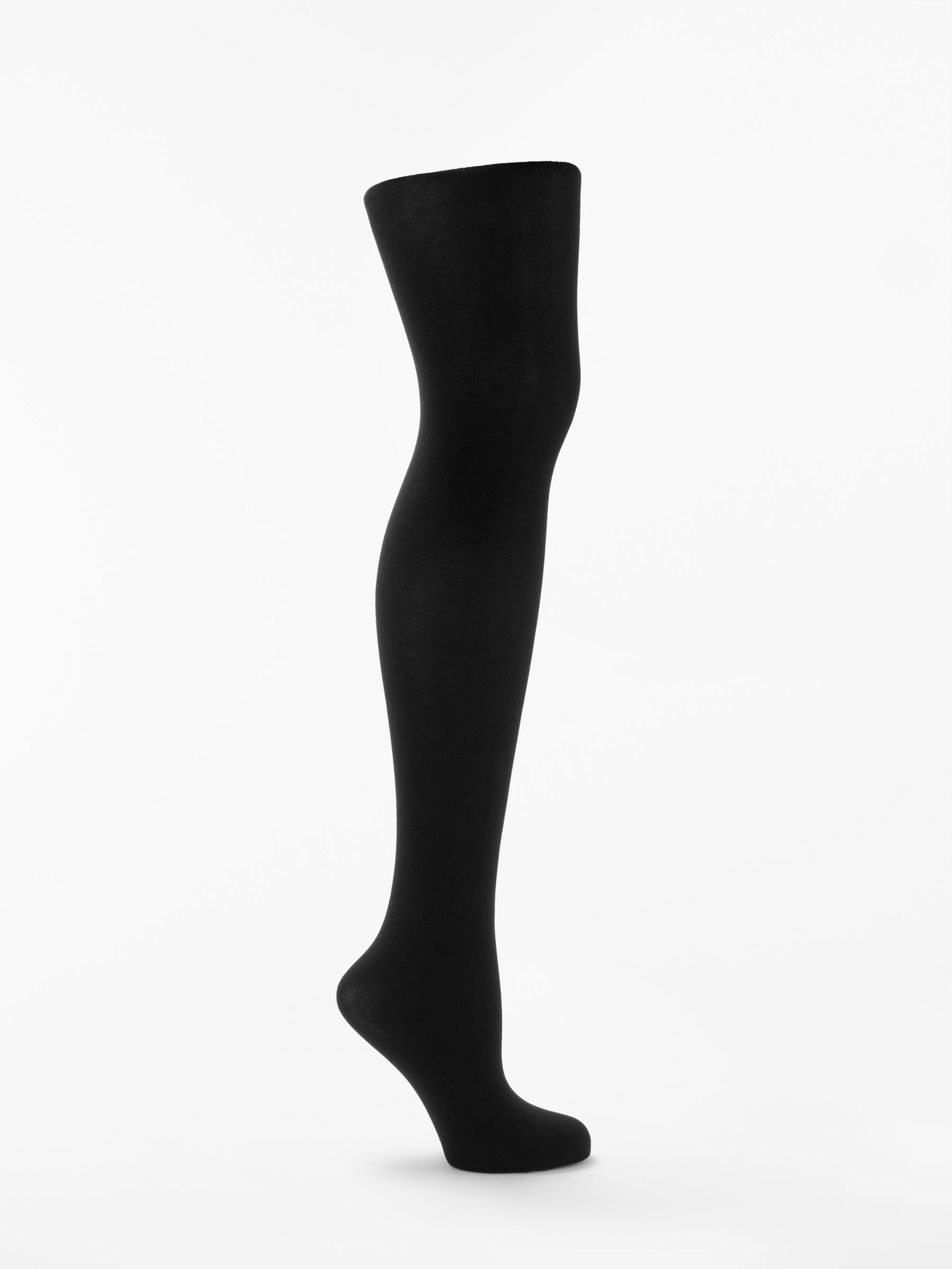 John Lewis & Partners Extra Fine Egyptian Cotton Blend Opaque Tights
