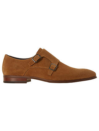 Dune Pirlo Suede Monk Shoes