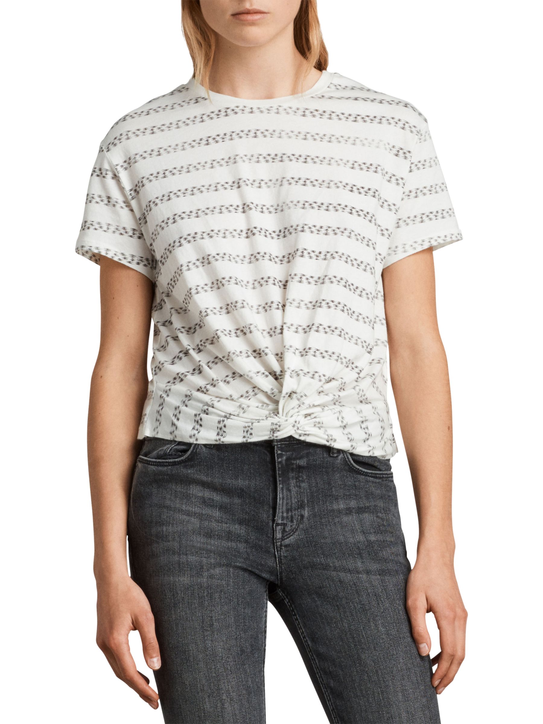 AllSaints Herix Carme T-Shirt, Chalk White
