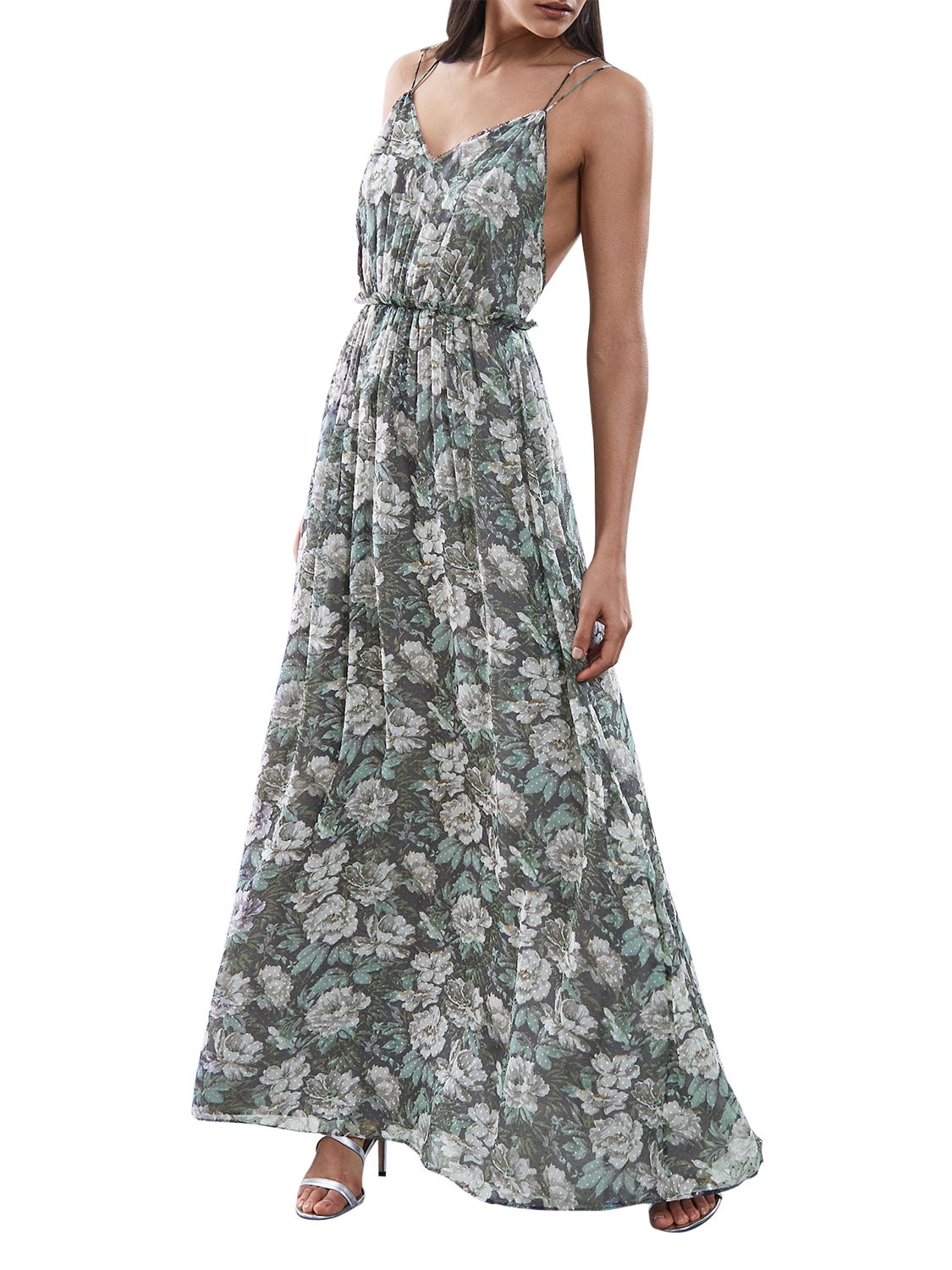 reiss mara floral print dress