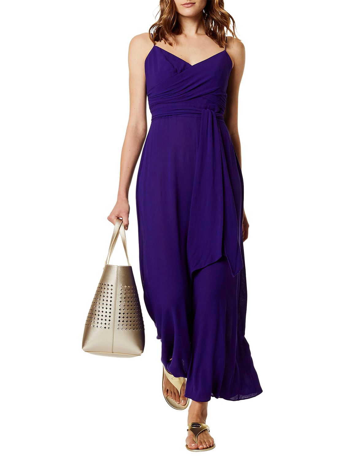 karen millen purple jumpsuit