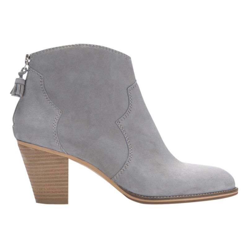 Mint Velvet Nova Ankle Boots, Grey Leather, 4