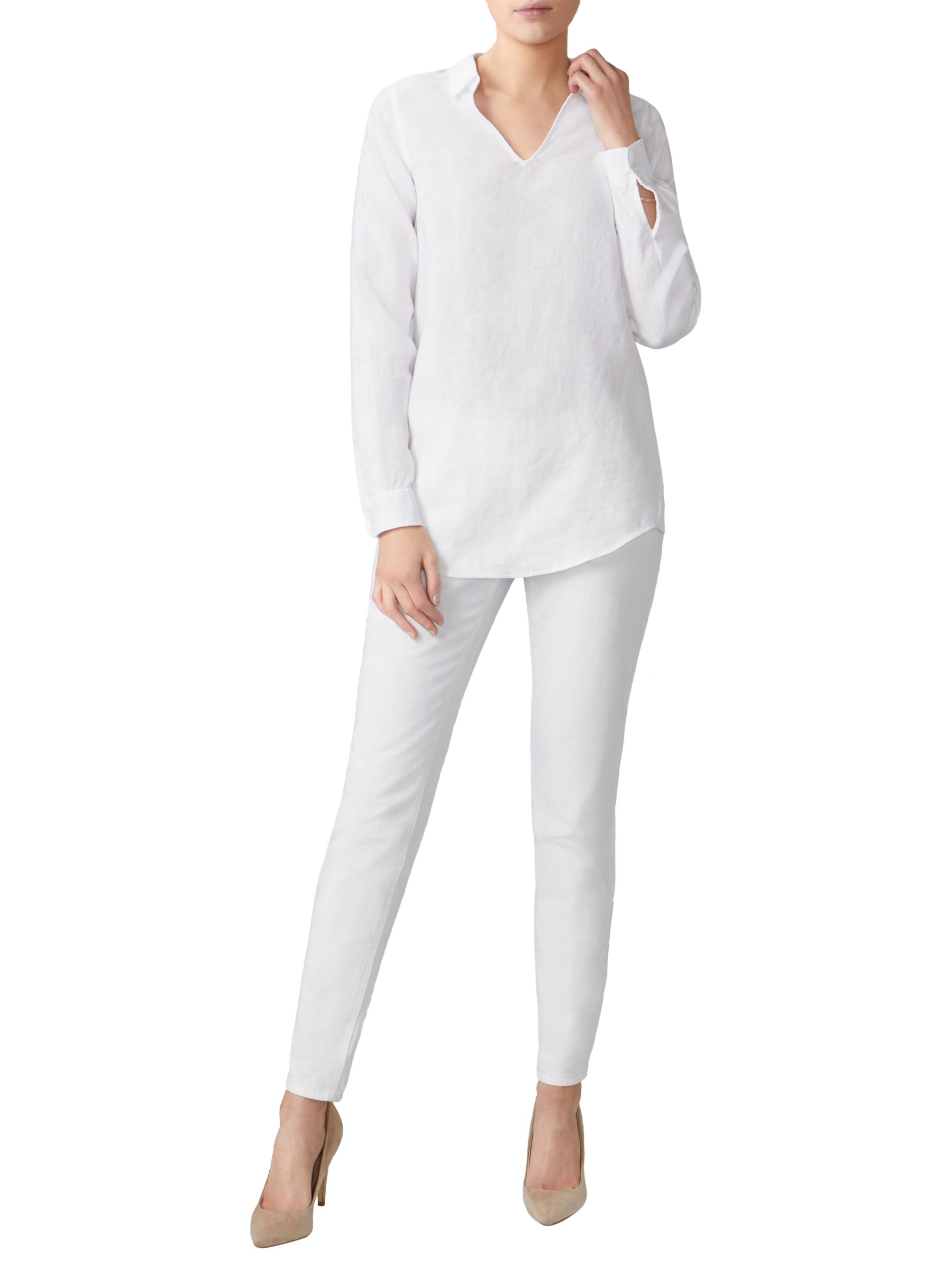 Pure Collection Laundered Linen Long Shirt
