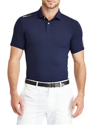 Polo Golf by Ralph Lauren Lightweight Airflow Polo Shirt, French Navy