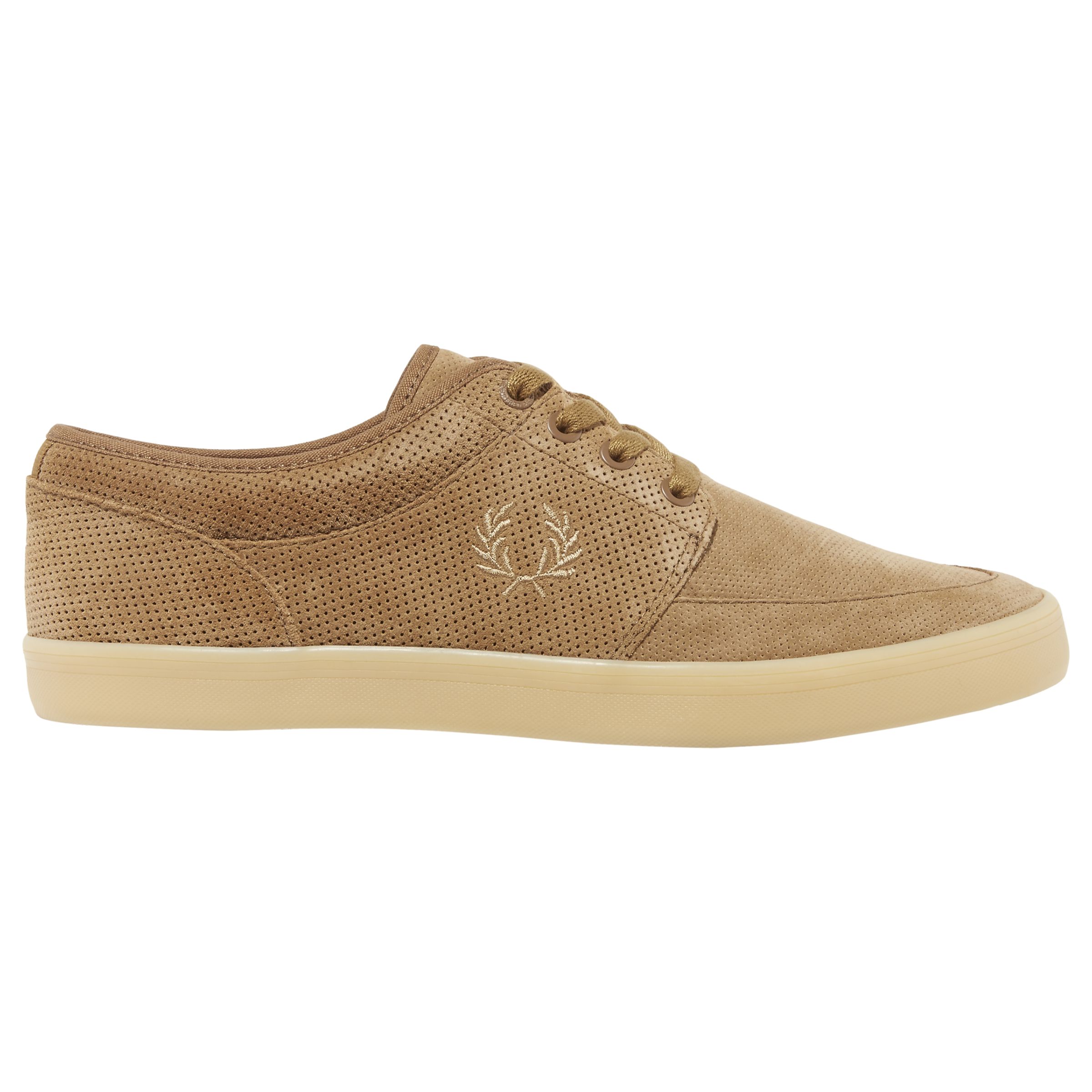 Fred Perry Stratford Suede Trainers, Brown, 11