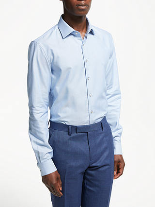Calvin Klein Cotton Twill Slim Fit Shirt, Blue