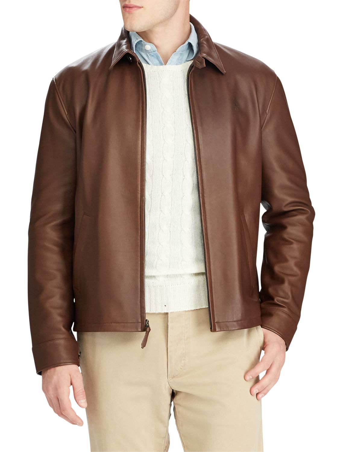 polo ralph lauren maxwell leather jacket