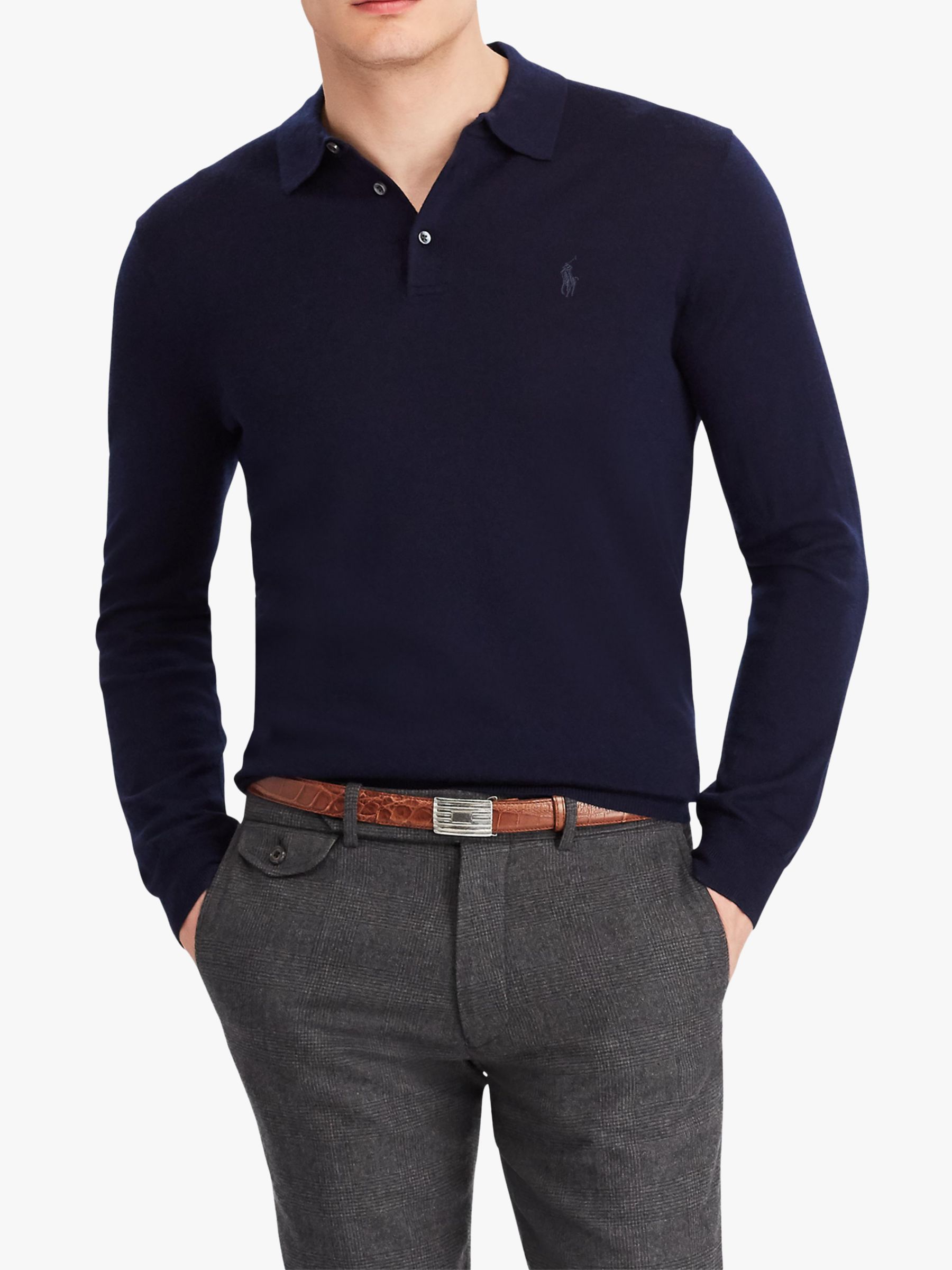 Polo Ralph Lauren Long Sleeve Knitted Polo Shirt