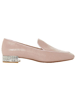 Dune Gigi Jewel Embellished Block Heel Loafers