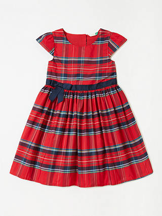 John Lewis & Partners Girls' Tartan Dress, Red
