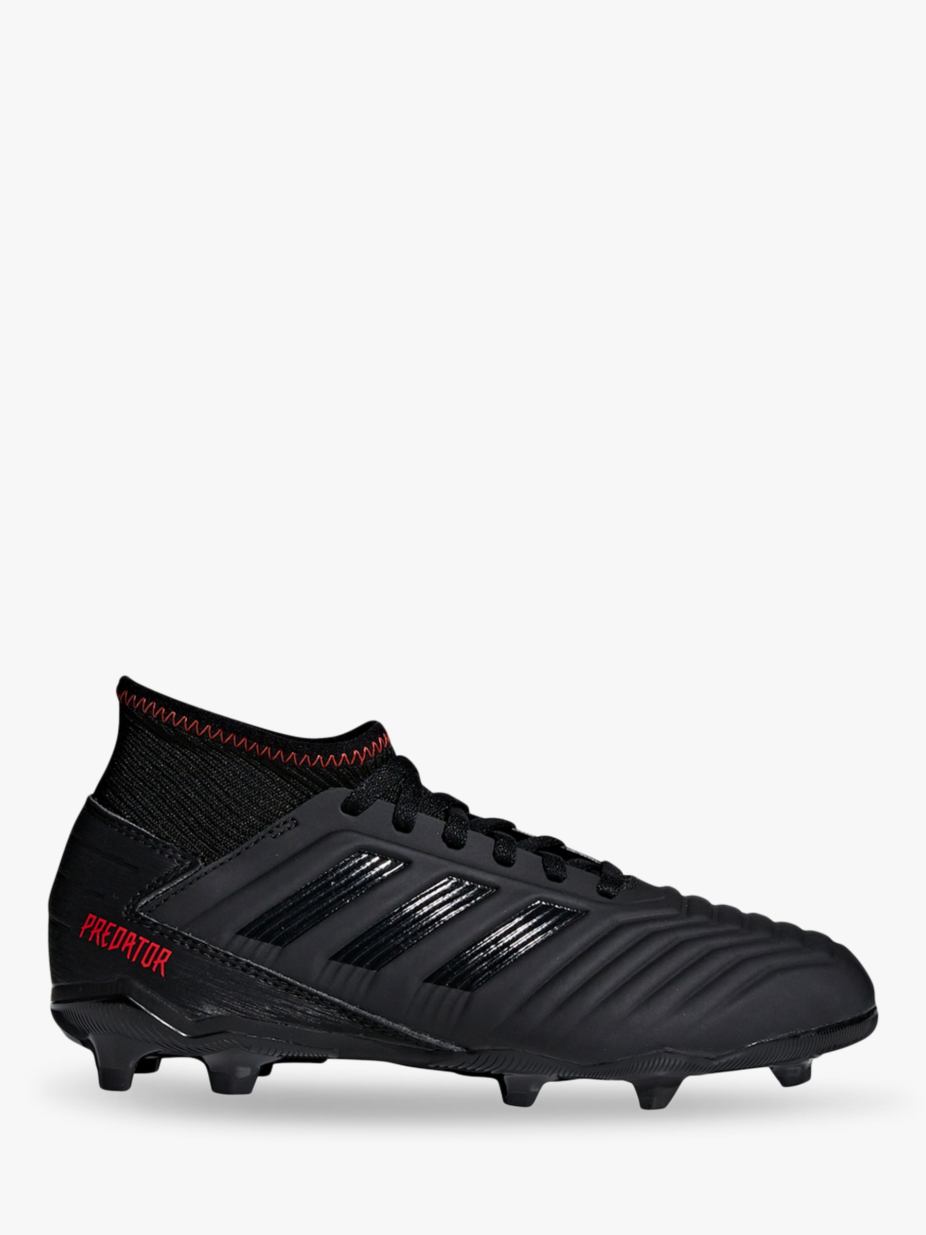 black and red predator football boots