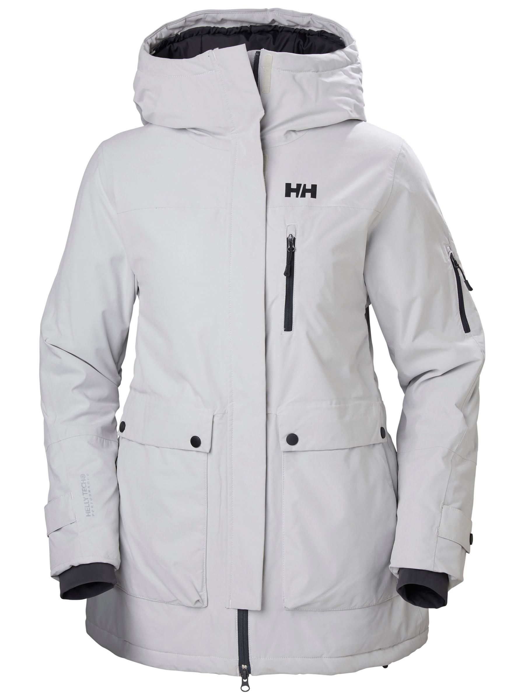 Helly Hansen Marie Women's Ski Jacket, Light Grey at John Lewis & Partners