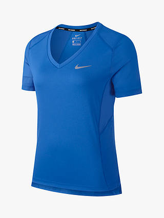 Nike Miler Short Sleeve Running Top, Signal Blue