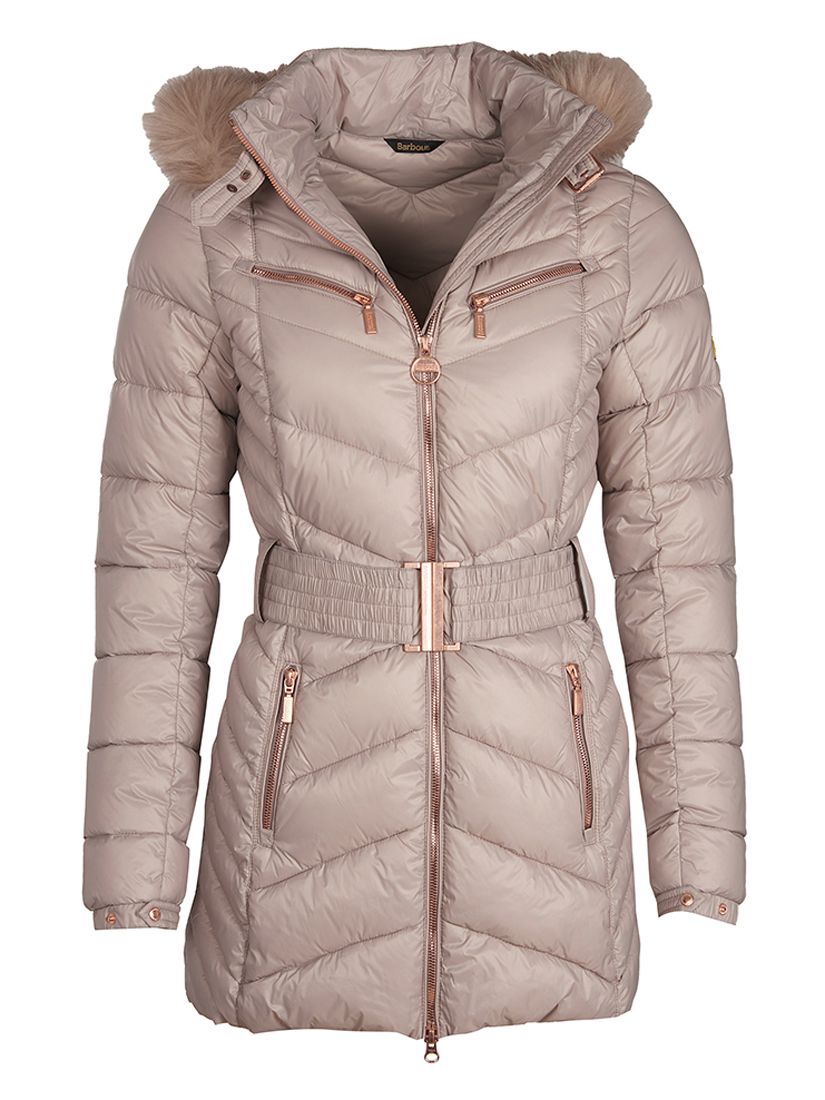 barbour international grand quilted jacket latte