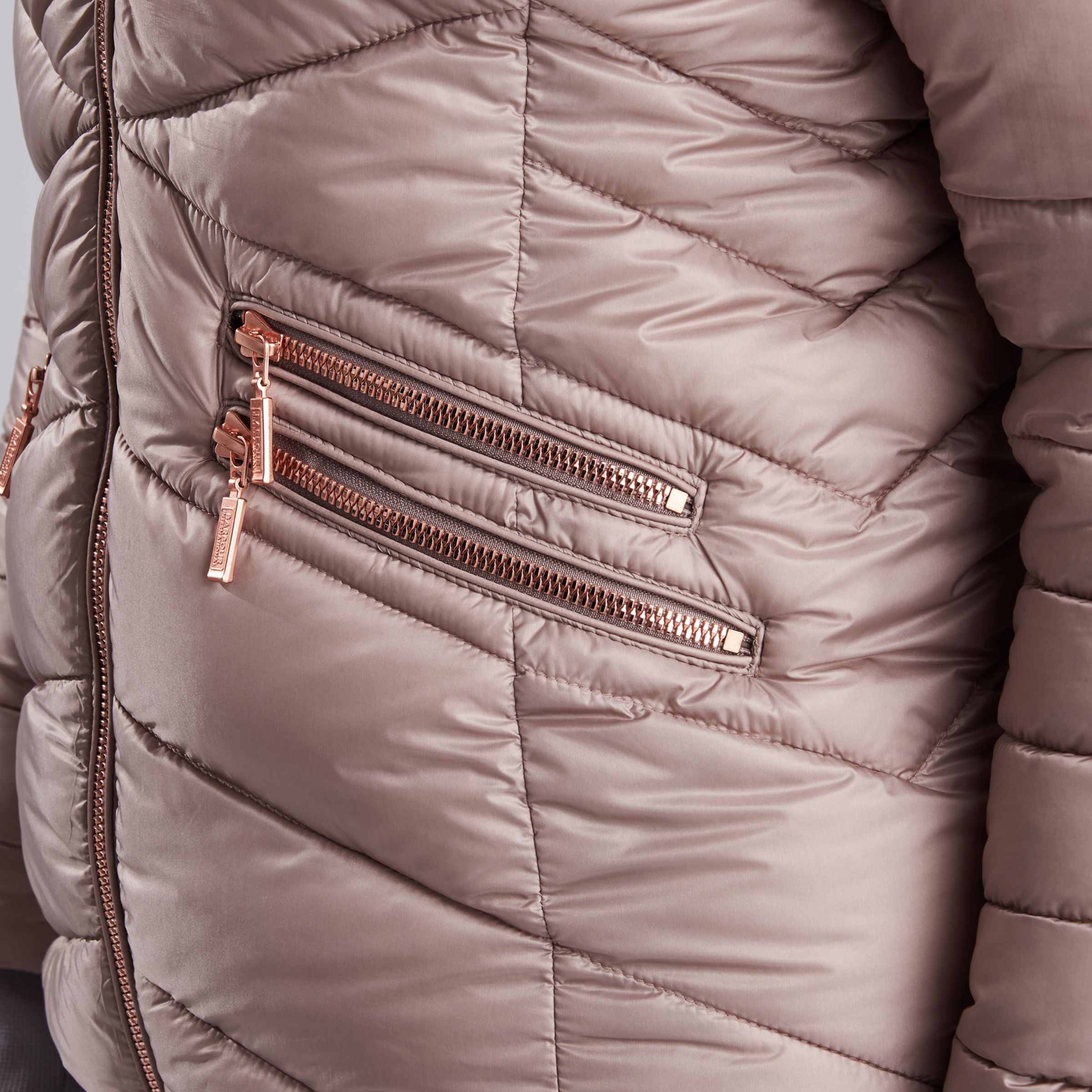 barbour international turbo quilted jacket latte