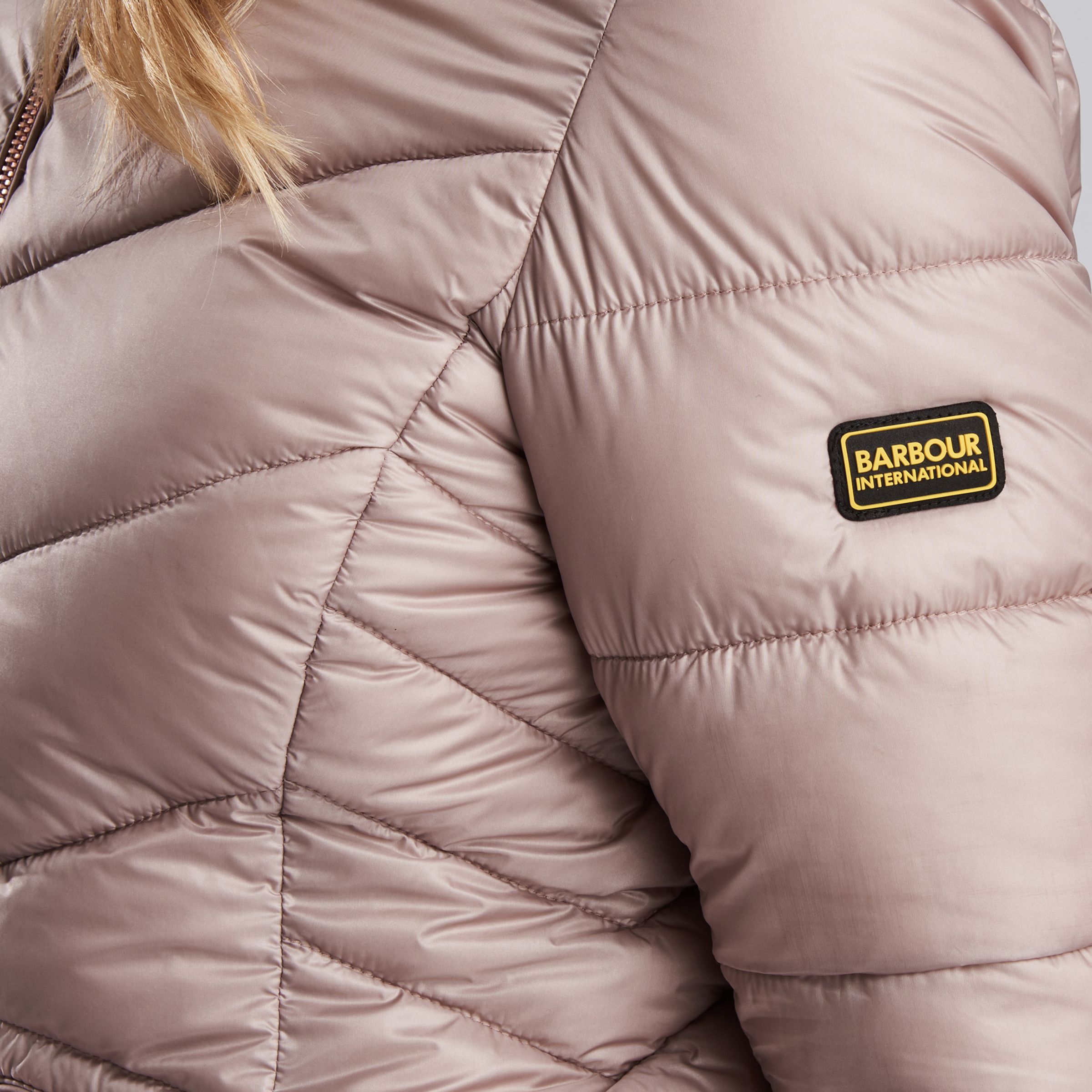barbour turbo quilted latte