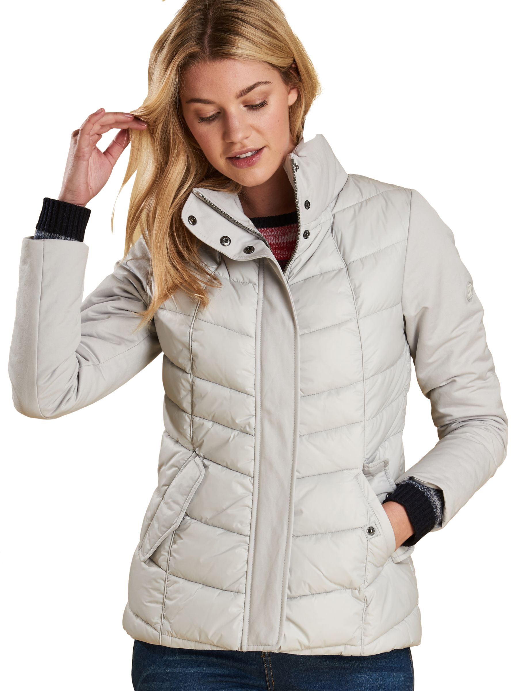 womens white barbour jacket