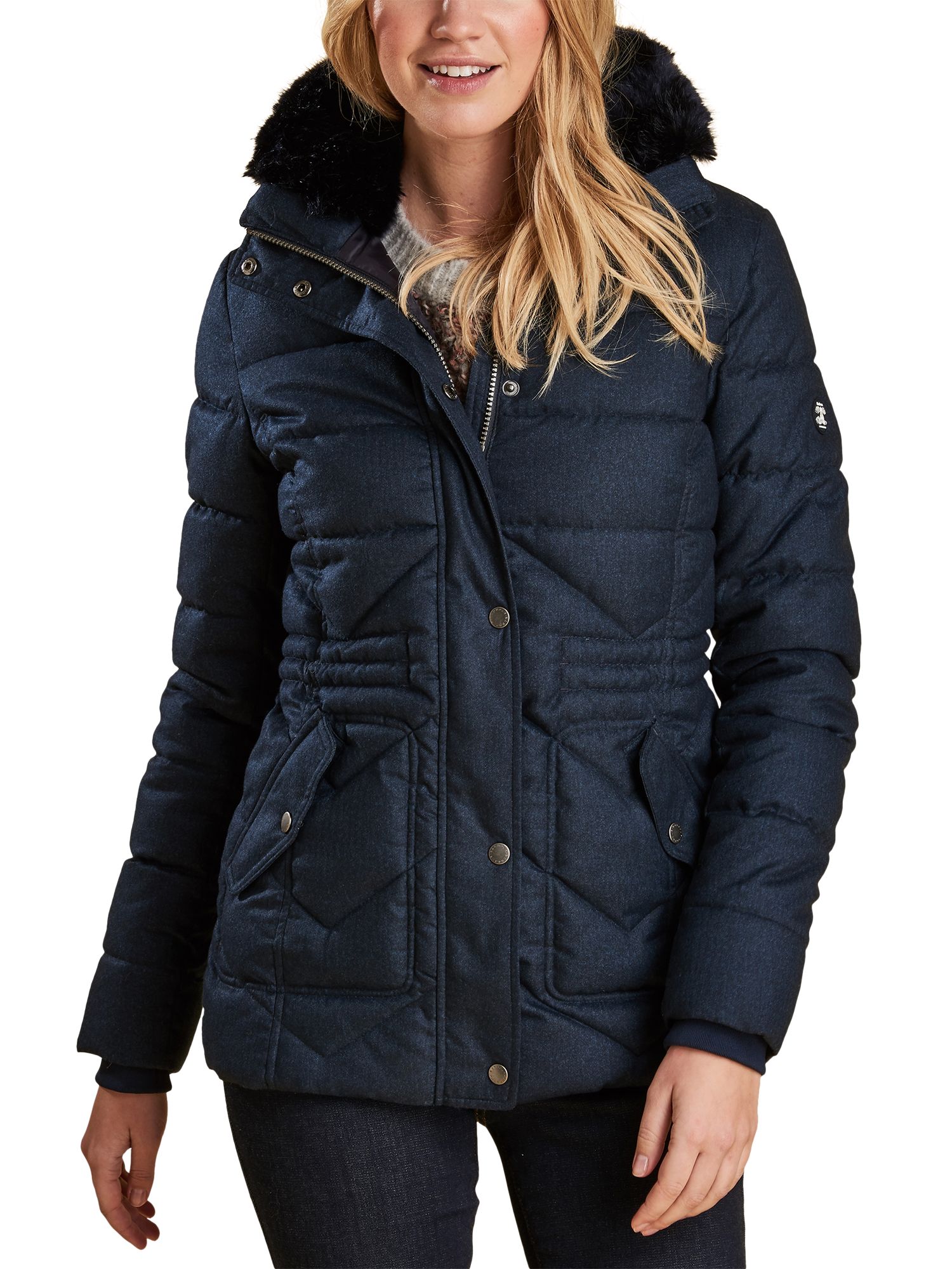 womens cream barbour quilted jacket