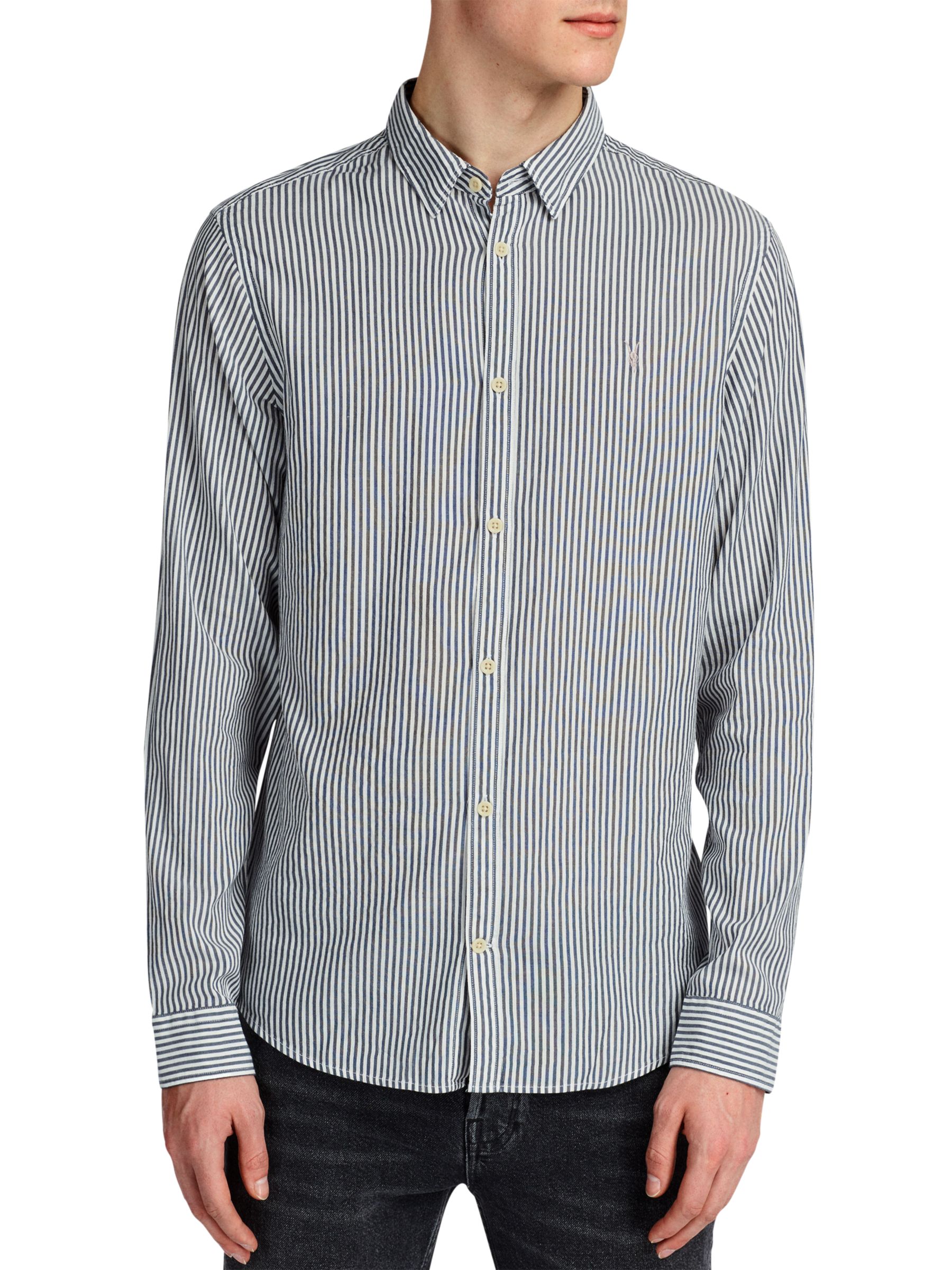 allsaints striped shirt