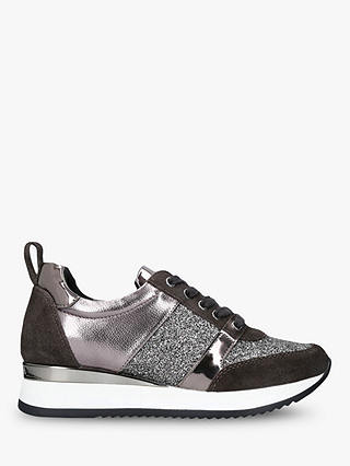 Carvela Justified Trainers, Grey Leather