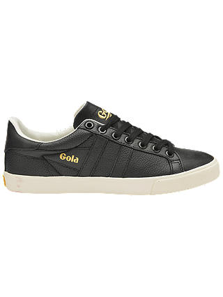 Gola Orchid Shimmer Lace Up Trainers, Black Leather