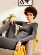 Femilet Juliana Thermal Merino Wool Leggings, Black at John Lewis & Partners