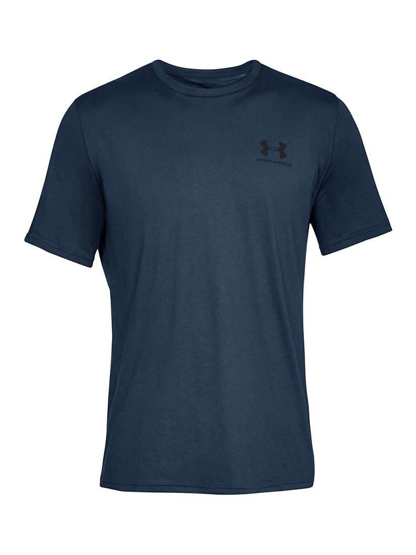 Buy Under Armour Sportstyle Chest Logo Training Top, Navy Online at johnlewis.com
