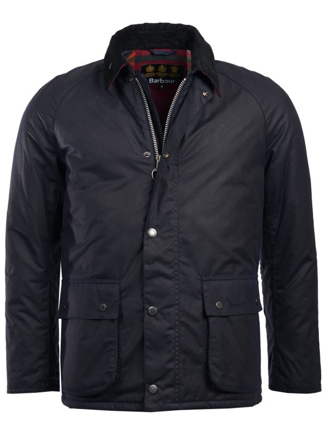 Barbour Strathyre Wax Jacket, Navy, M