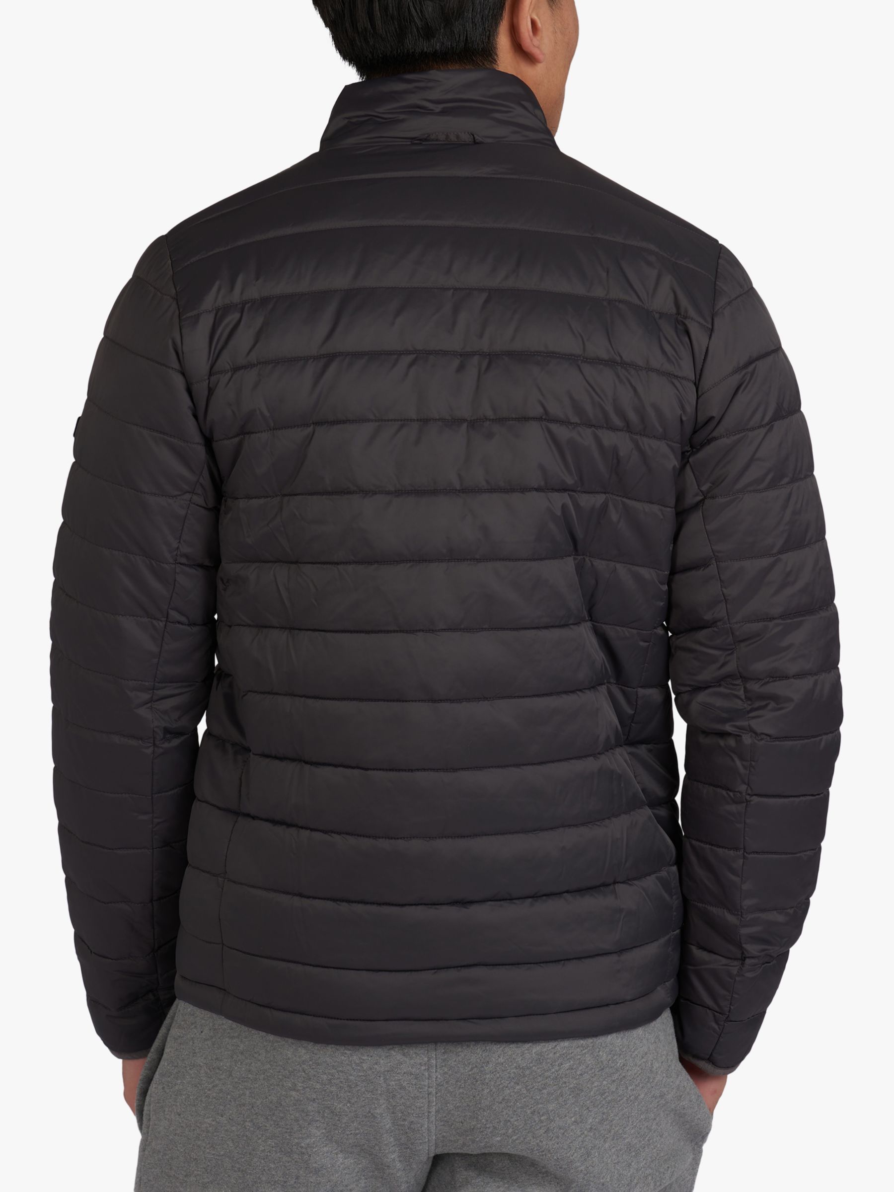 barbour international impeller quilted jacket grey