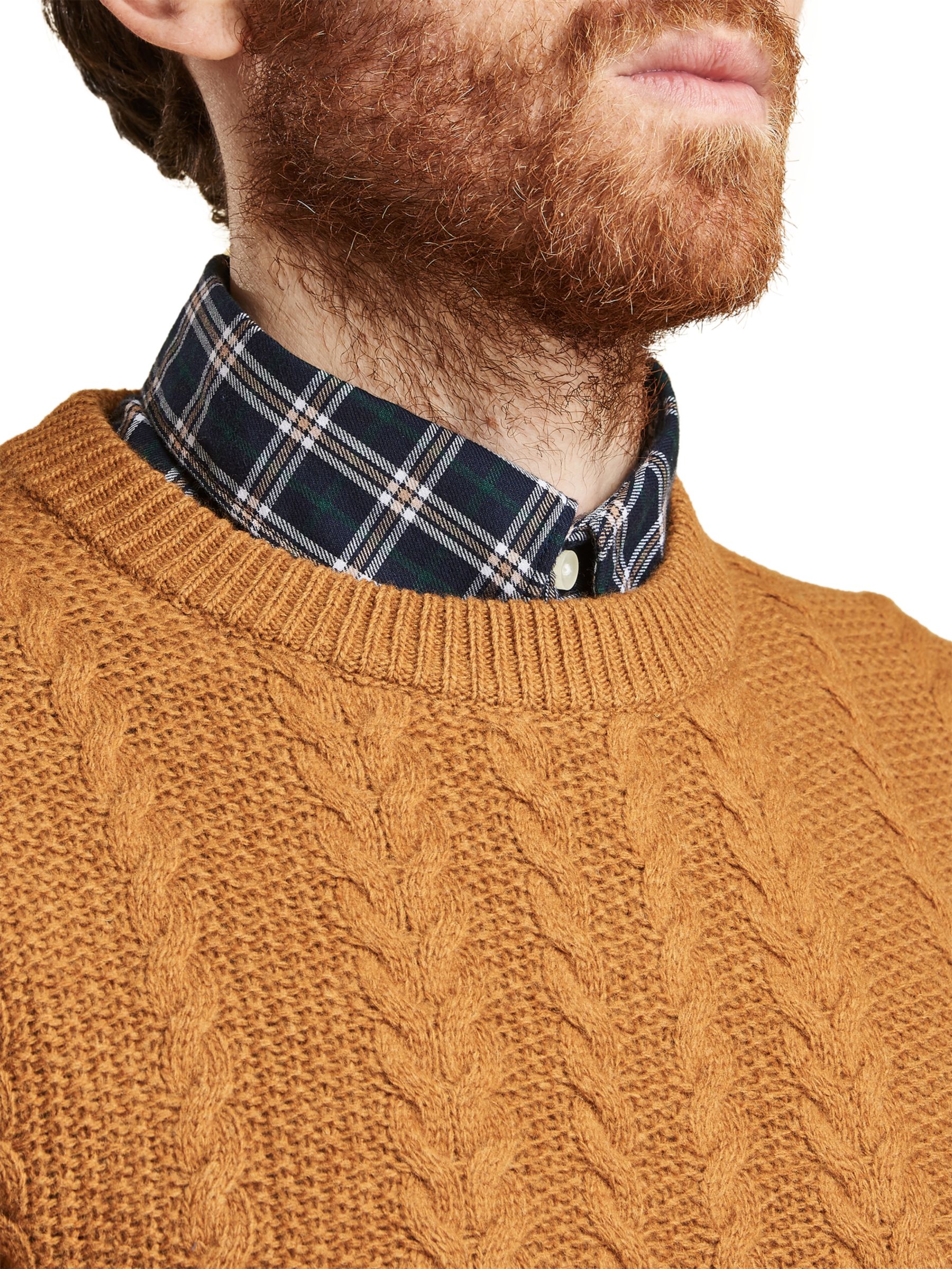 Barbour Crastill Cable Knit Detail Wool 