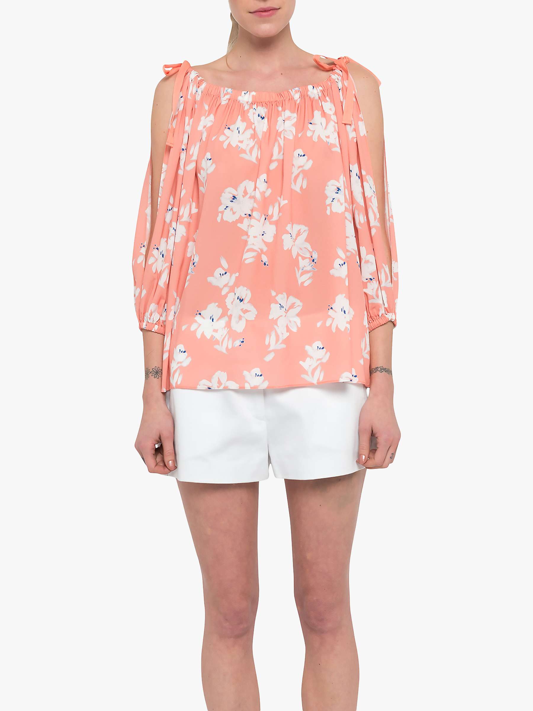 Buy French Connection Verona Crepe Top Online at johnlewis.com