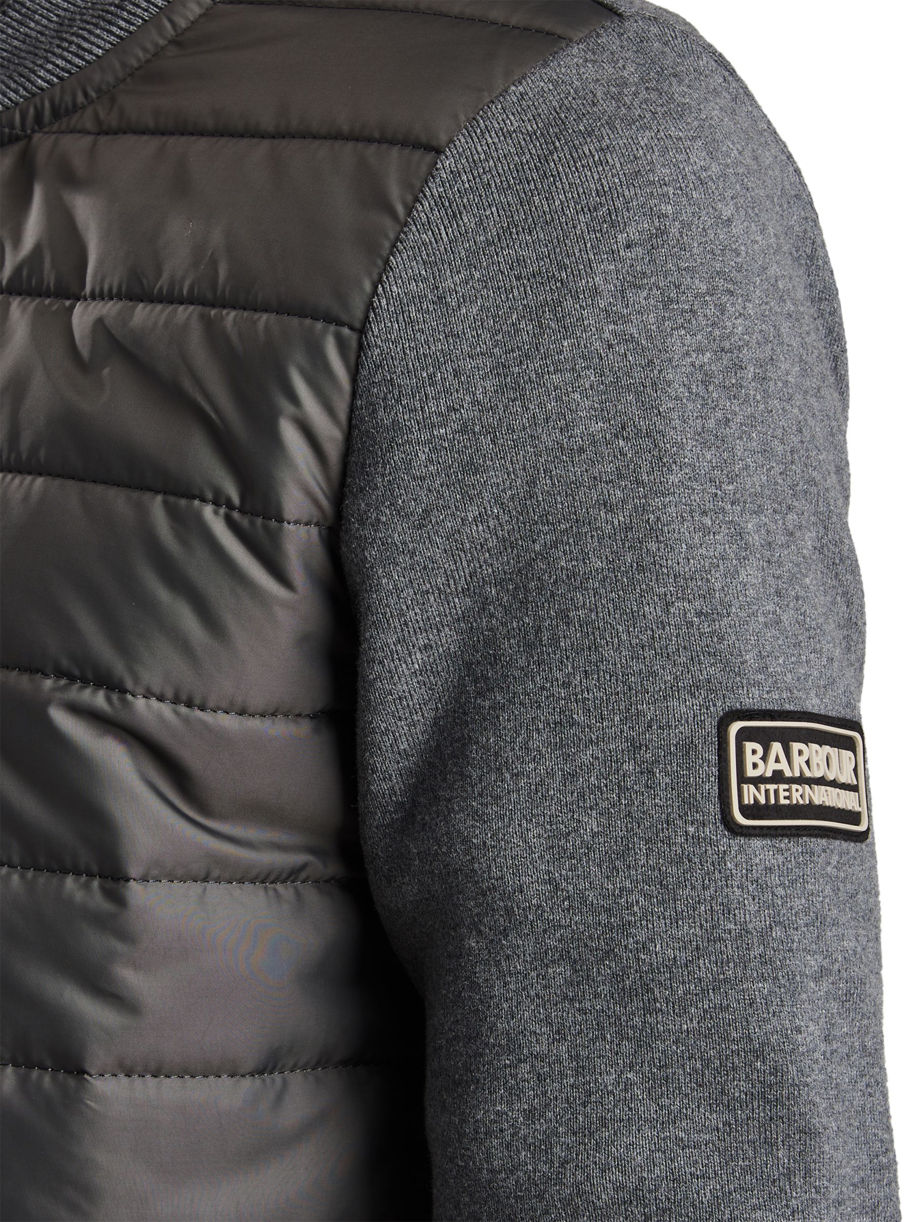 barbour international baffle zip through jacket