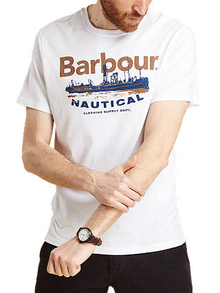 Barbour Short Sleeve Pilot T-Shirt, White