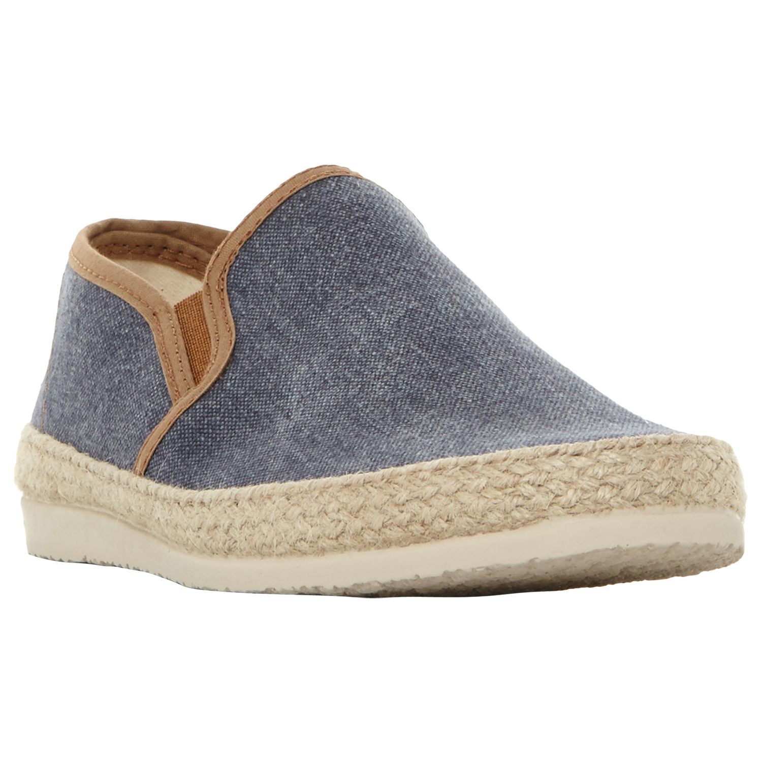 Dune Fabien Canvas Espadrilles, Navy