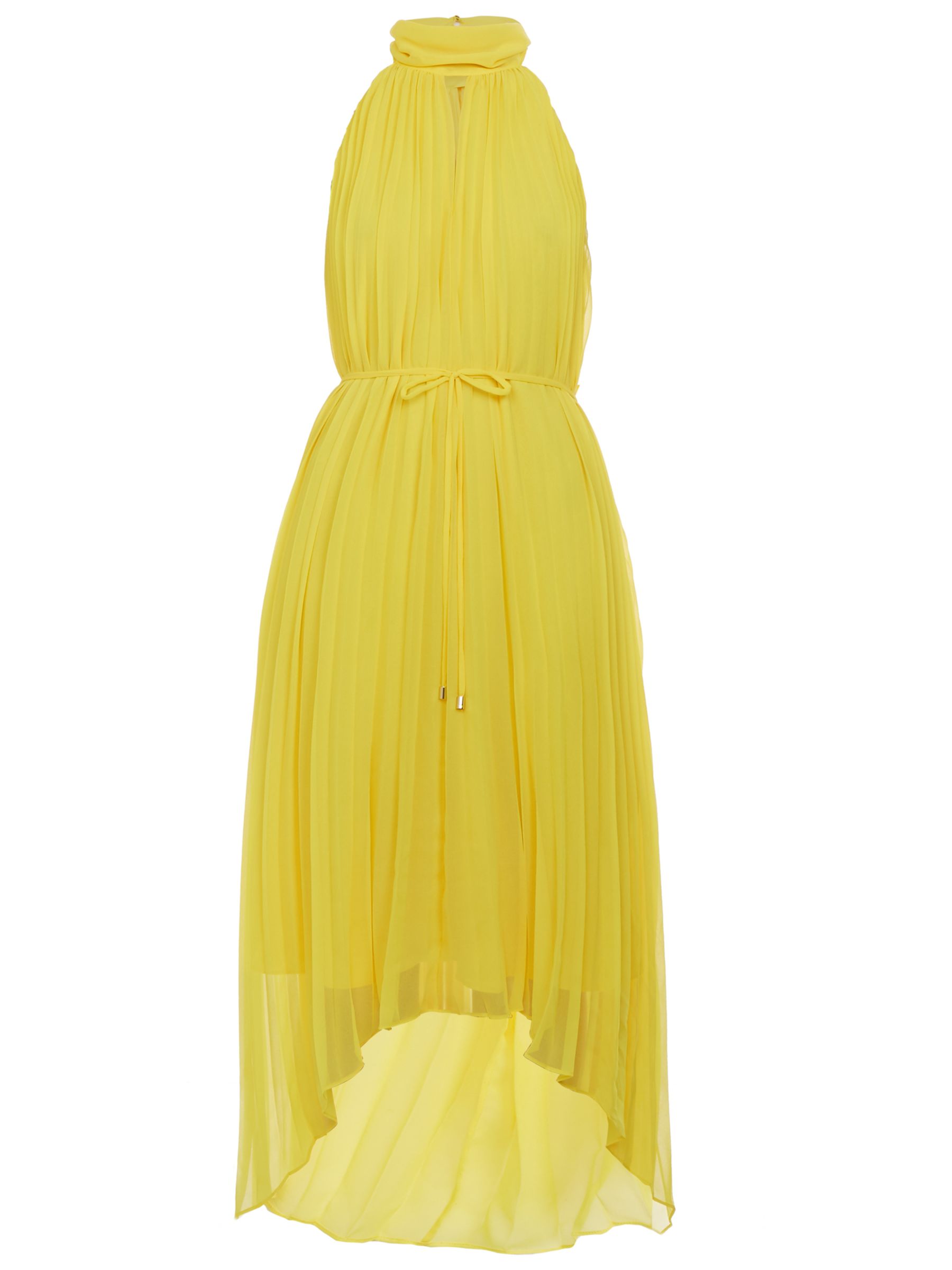 Ted Baker Nadette Pleated Collar Maxi Dress, Yellow