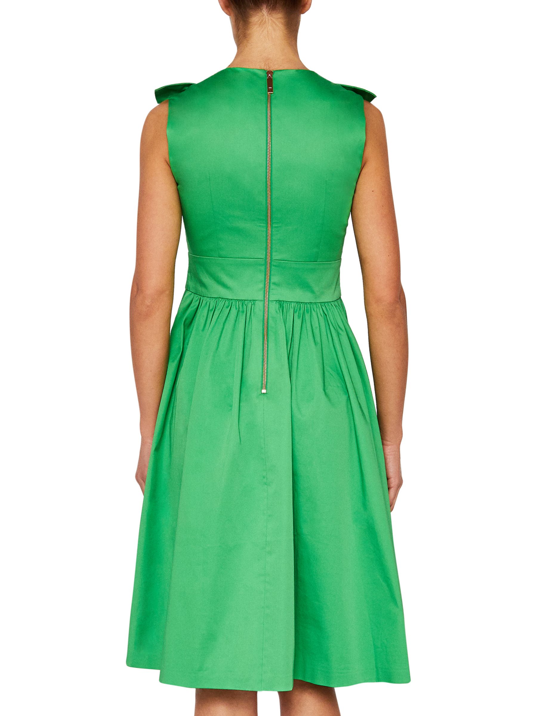 bright green cocktail dress