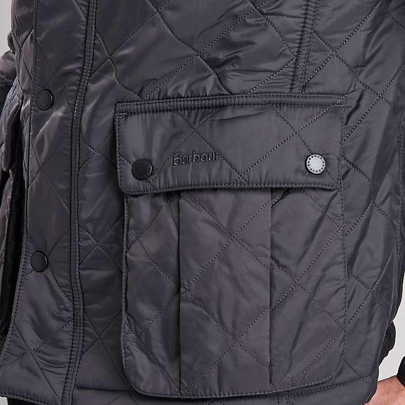 Buy Barbour International Ariel Polarquilt Quilted Jacket, Grey Online at johnlewis.com