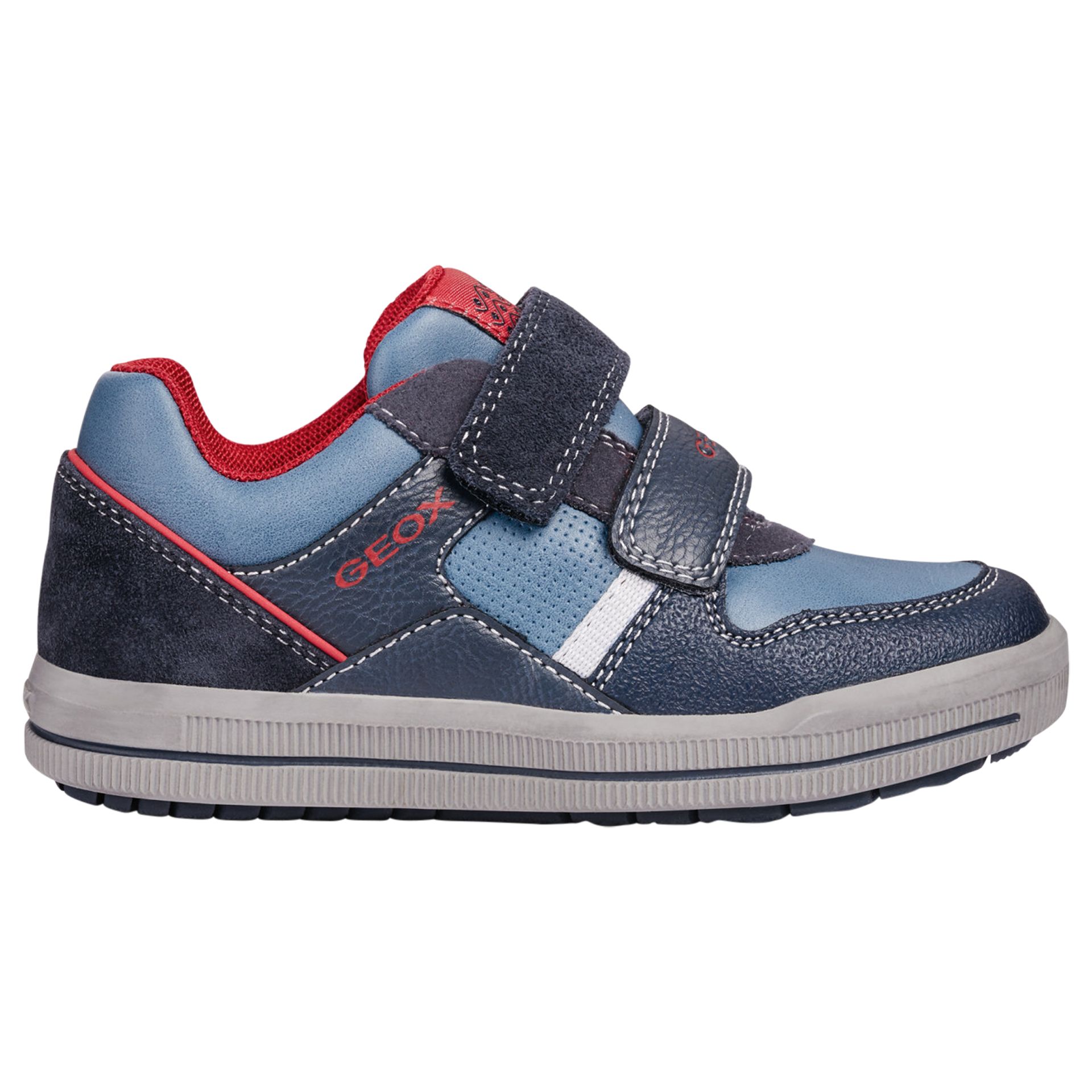 Geox Children's Arzach Casual Riptape Shoes, Blue