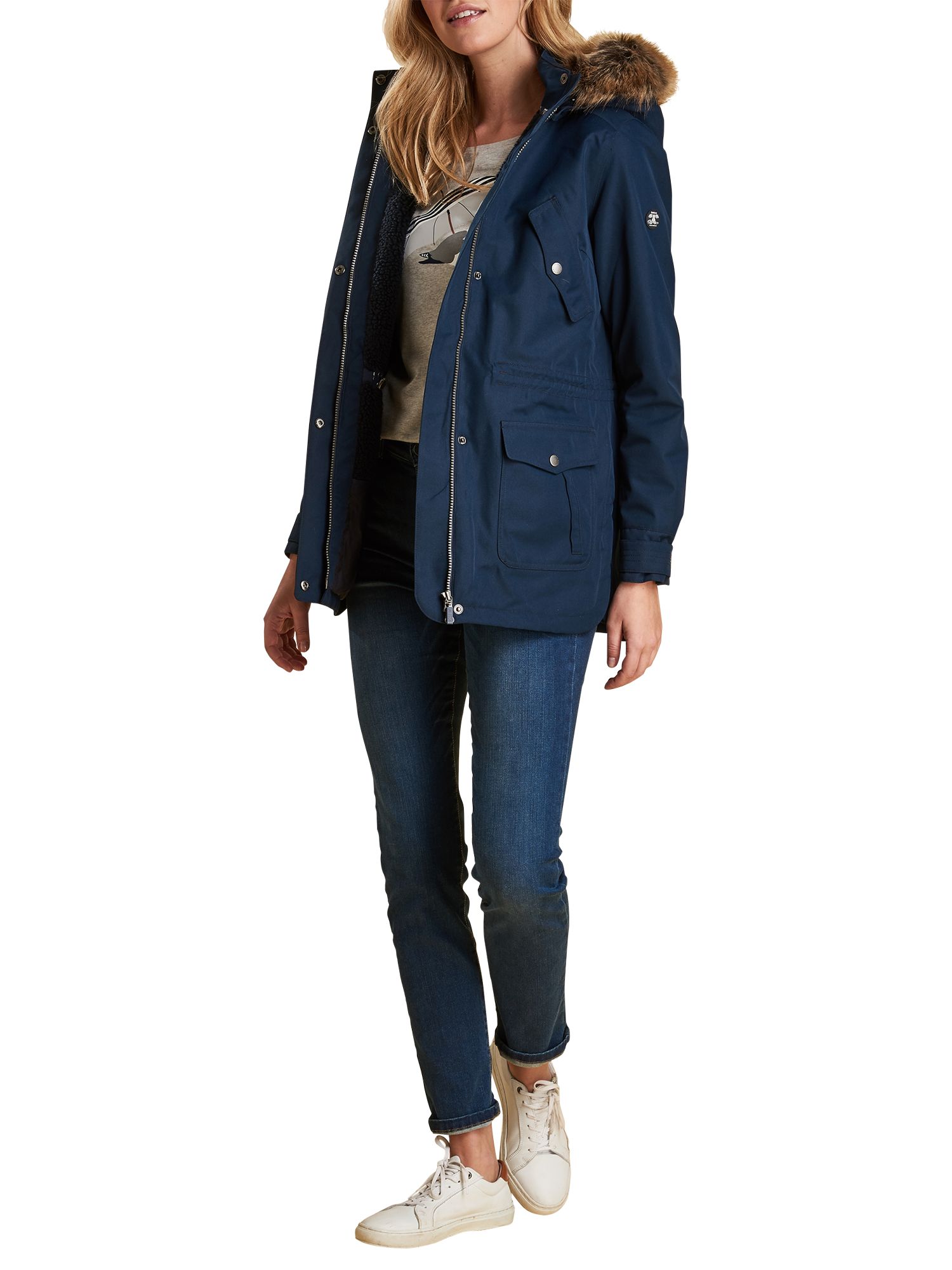 barbour stronsay navy