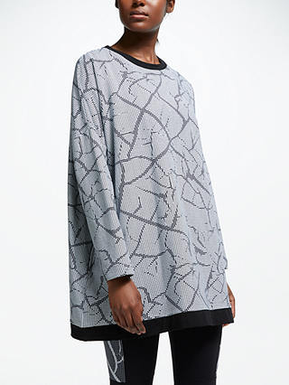 PATTERNITY + John Lewis Crackle Printed Sweatshirt, Black/Grey