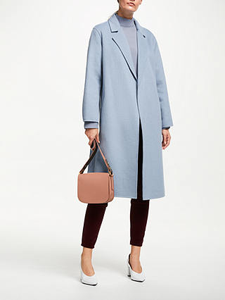 John Lewis & Partners Double Faced Belted Collar Coat