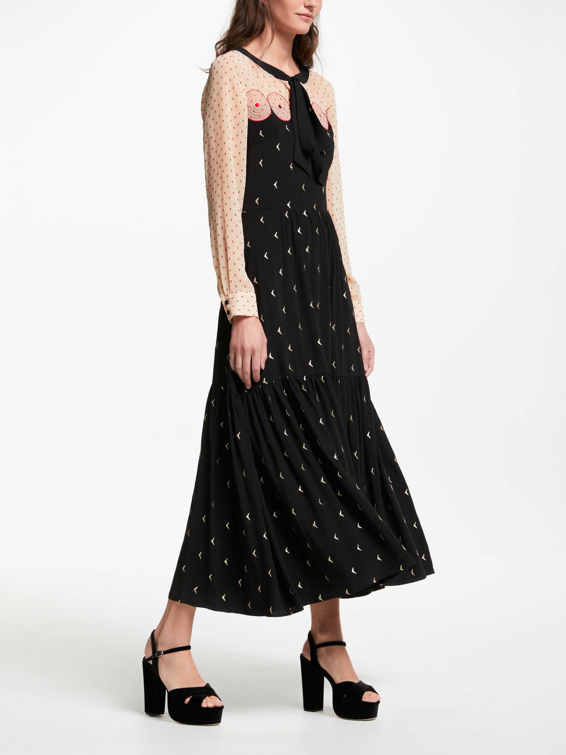 john lewis long sleeve maxi dress