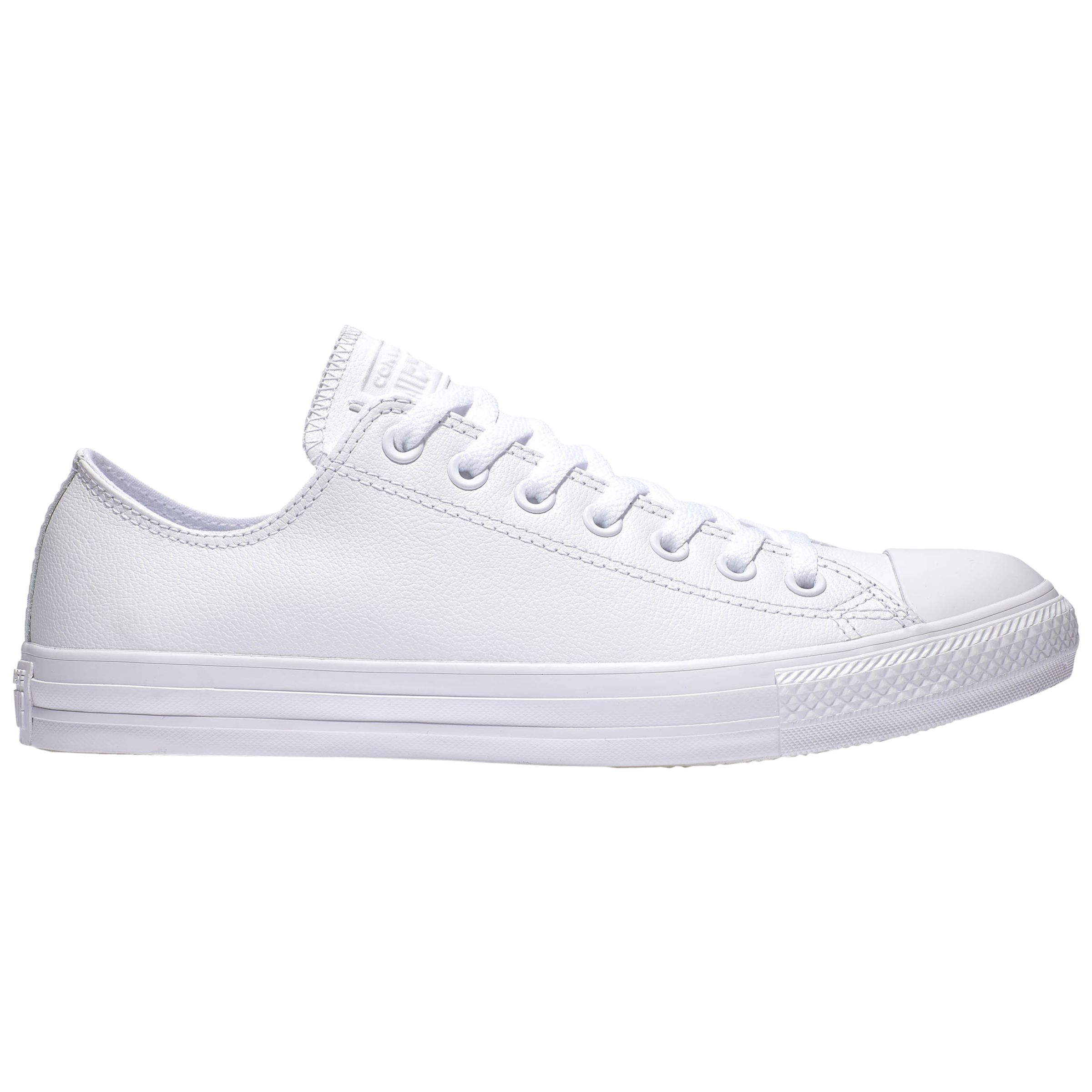 Converse All Star Leather Trainers, White at John Lewis & Partners