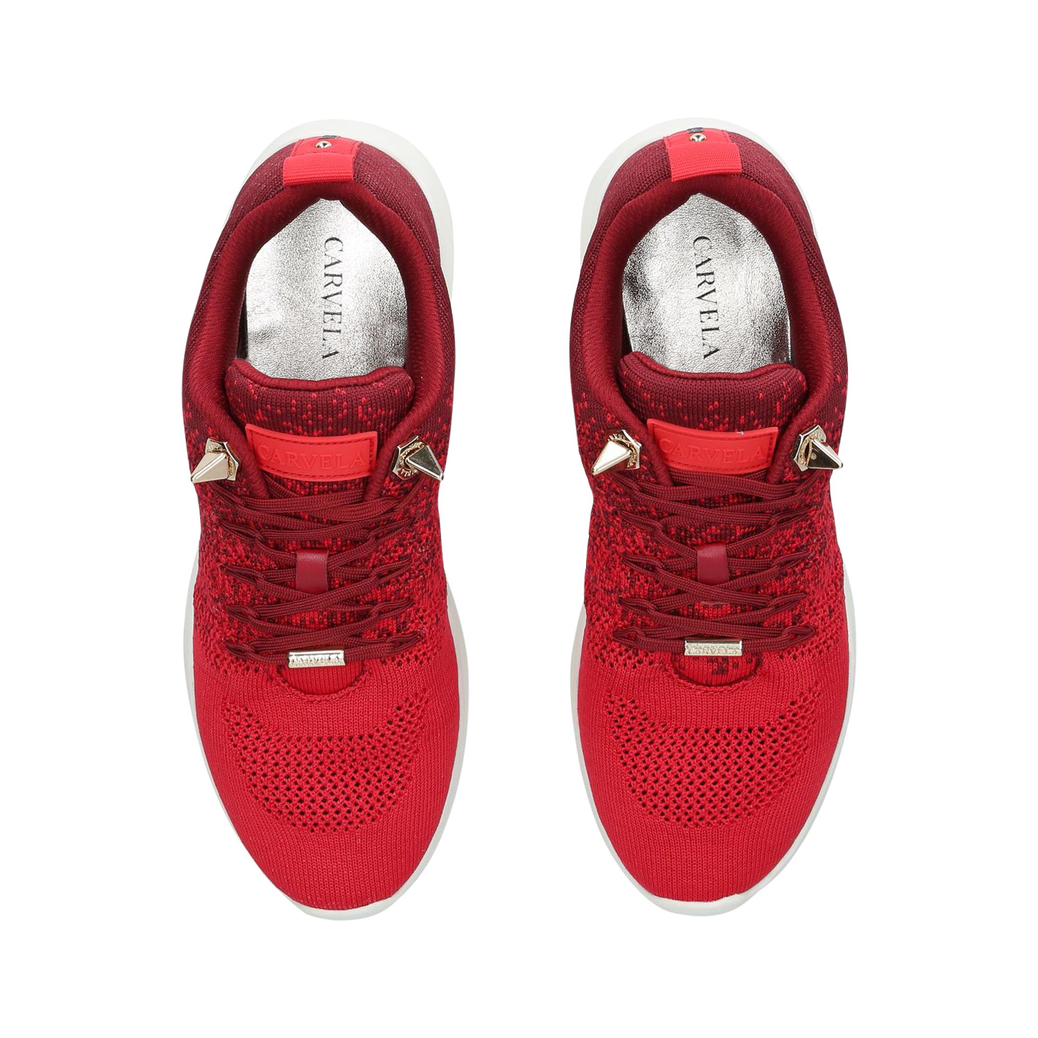 carvela red trainers