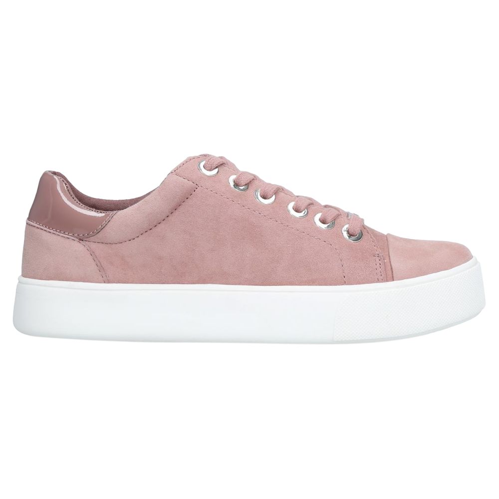 Carvela Loot Lace Up Trainers, Pink Suede