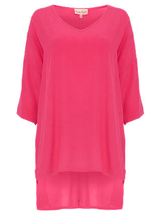 Phase Eight Longline Blouse, Bright Pink
