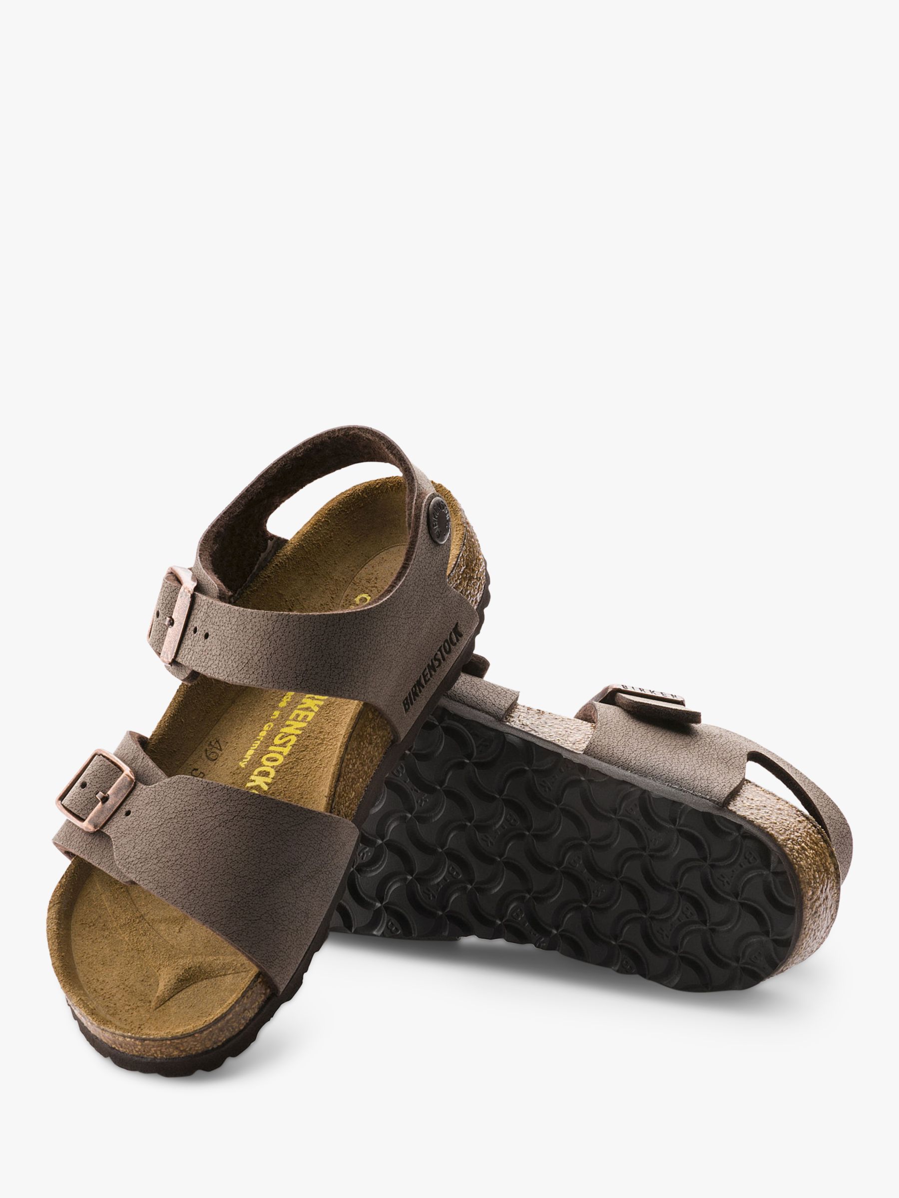Buy Birkenstock Kids' Nubuck Sandals, Mocha Online at johnlewis.com